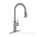 Flexible Polished Chrome Copper Kitchen Faucet